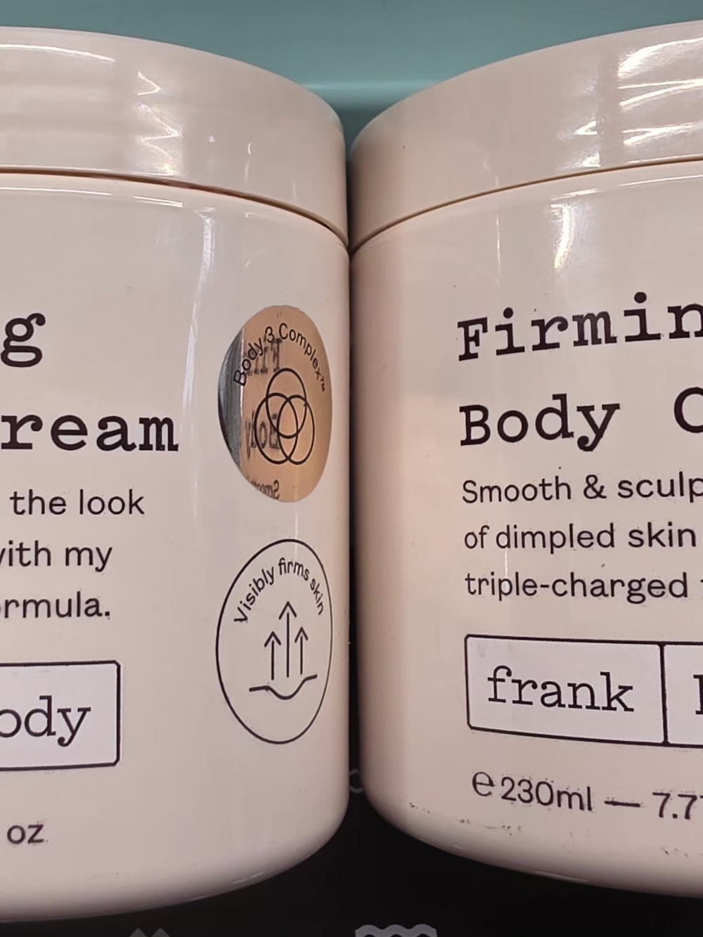 frank Body Firming Body Cream in Pale Pink
